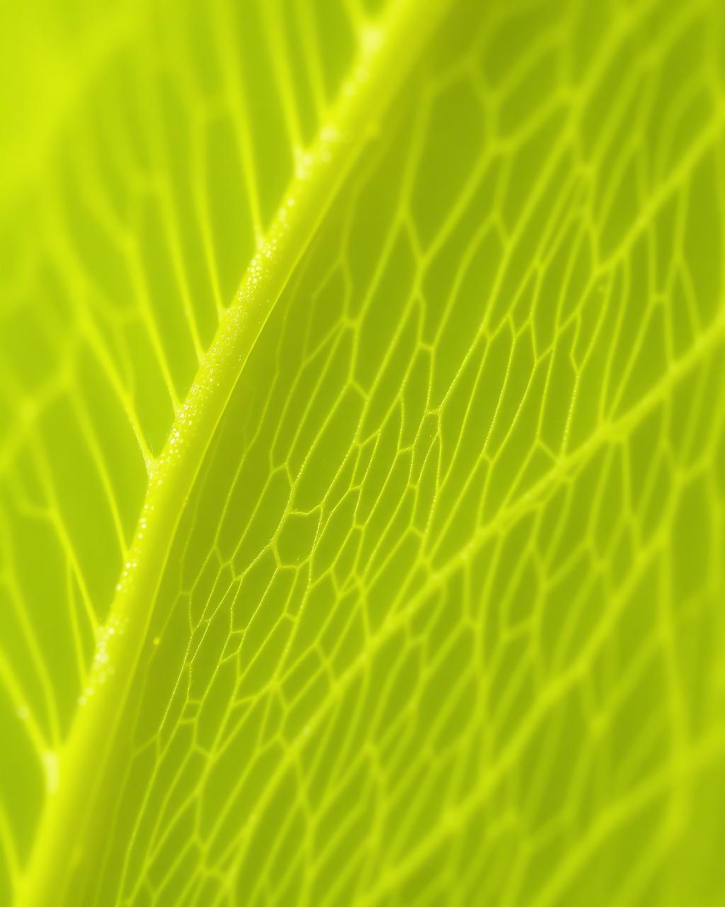 Macro orgânico verde, textura natural delicada