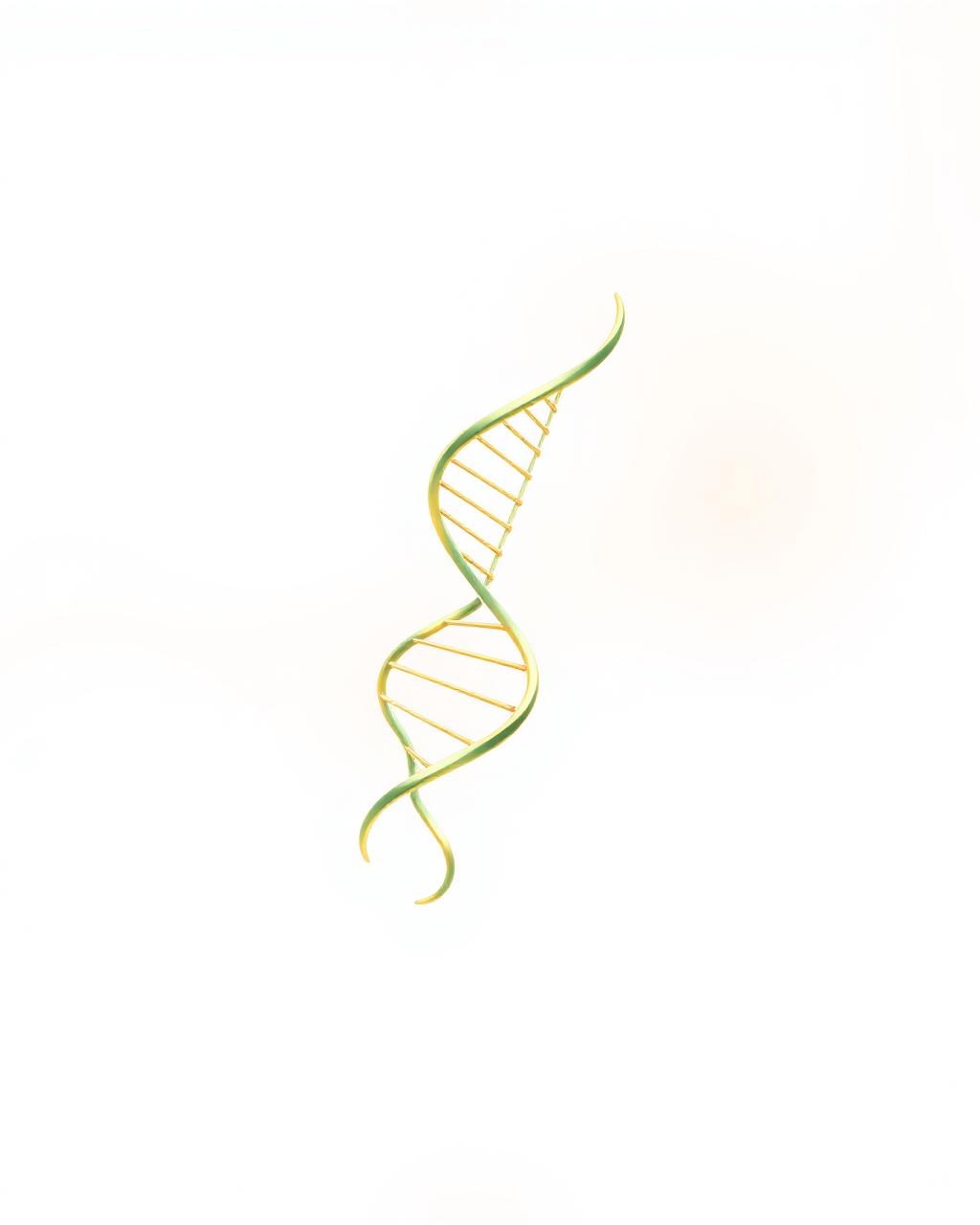 Hélice de DNA estilizada elegante sobre fundo claro